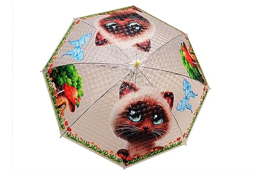VikriDa Umbrella for Girls (PVC) / Umbrella for Kids/Umbrella for Boys/Special Design Children Umbrella with Whistle