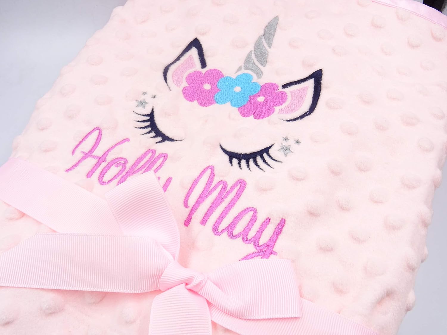 personalised unicorn blanket