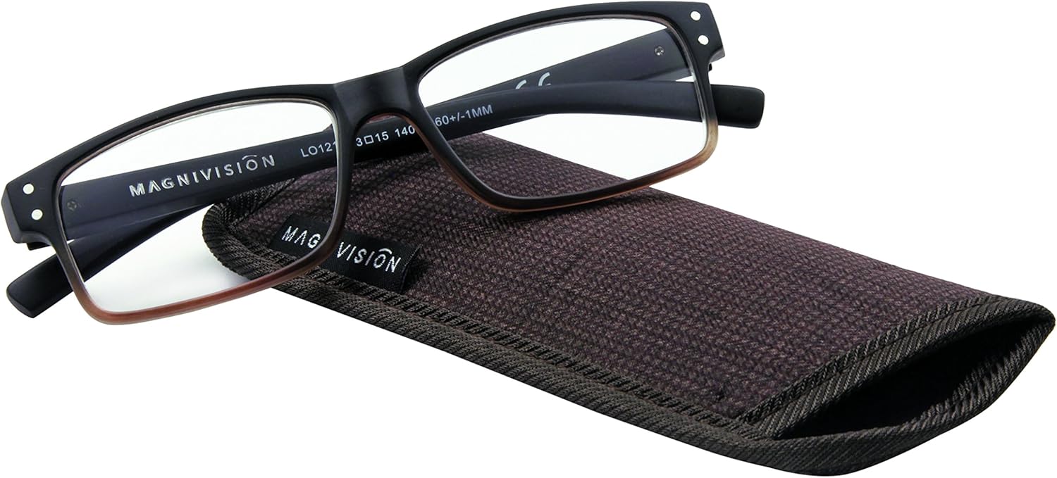 Magnivision Foster Grant THOMPSON Reading Glasses, Strength Plus 3.00