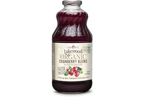 Lakewood Organic Cranberry Juice Blend, 32-Ounce Bottles (Pack of 6)