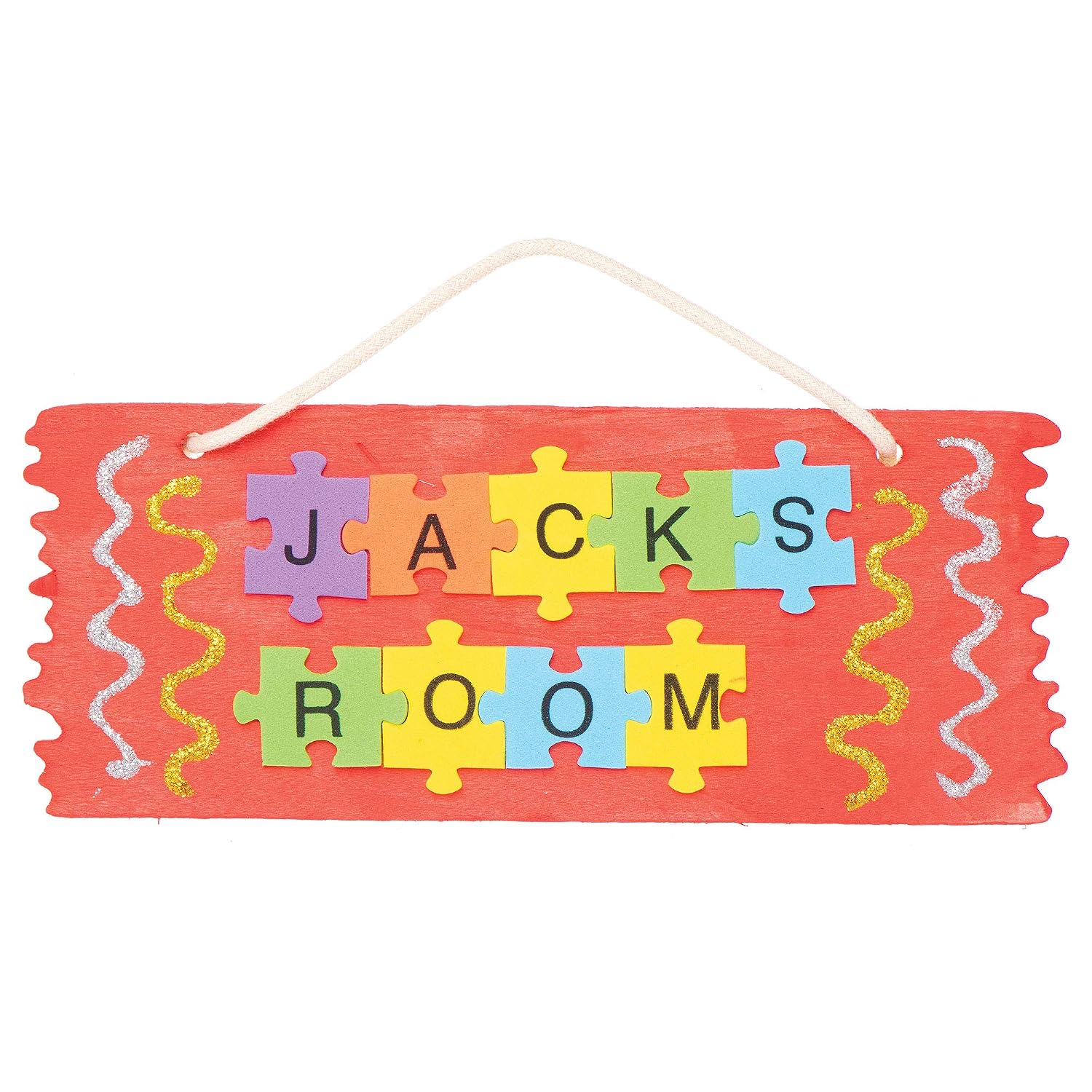 Baker Ross AT995 Self-Adhesive Foam Jigsaw Puzzle Letters - Pack of 400, Arts and Crafts Letter Stickers, Assorted Colours - Image 3