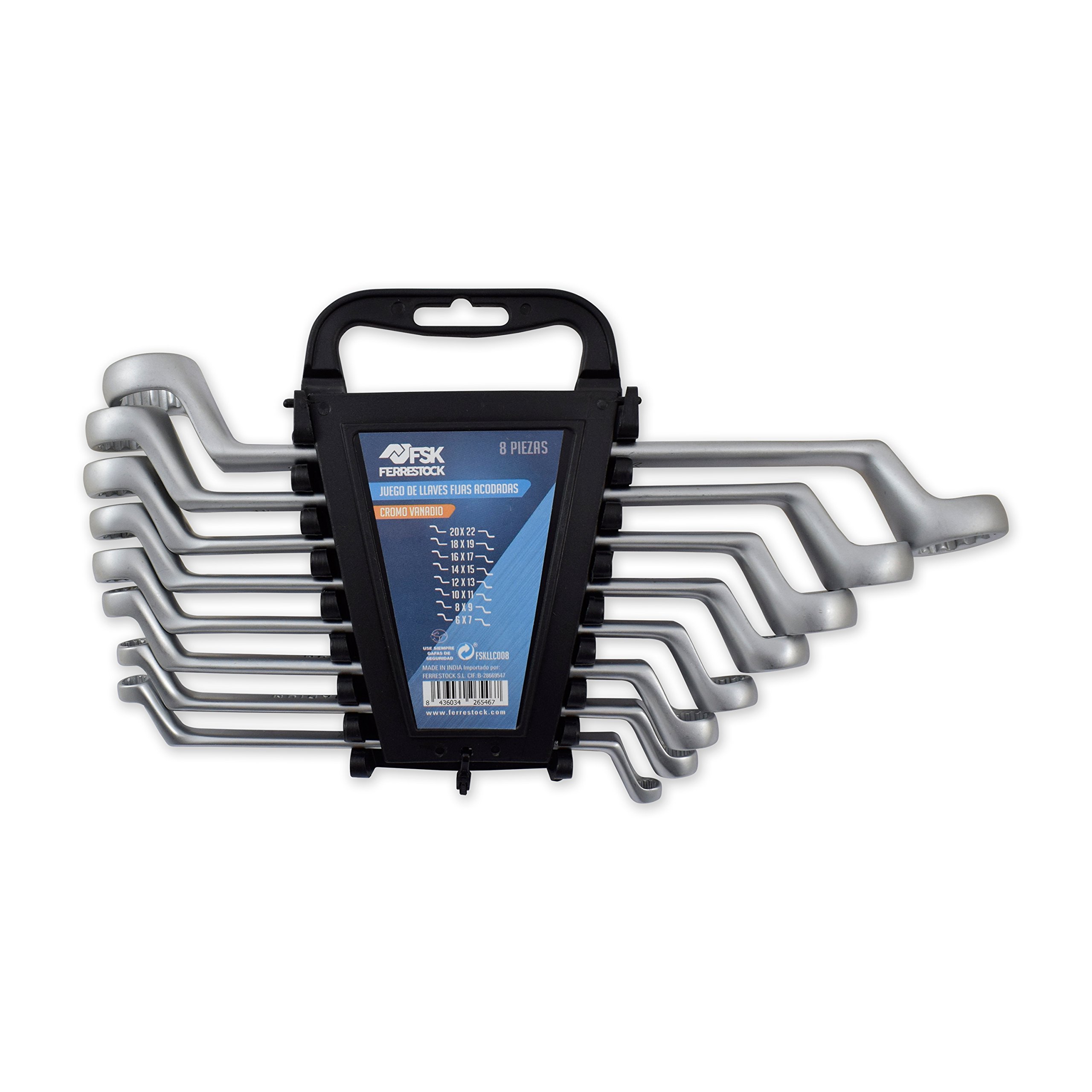 Ferrestock FSKLLC008 Set of 8 Piece Anchor Star Fixed Wrench