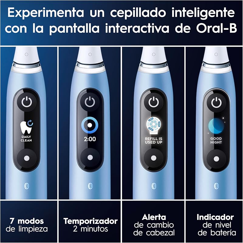 iO 9 Cepillo de Dientes Eléctrico con 1 Cabezal, Aqua Marine
