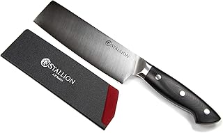 Stallion Professional Messer Nakirimesser 16,5 cm - Klinge aus deutschem 1.4116 Messerstahl und Griff aus G10 GFK