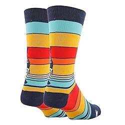 ooohyeah Men’s Funny State Crew Socks, Crazy