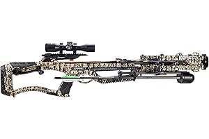 Barnett Whitetail Pro STR Crossbow, with 4x32mm Multi-Reticle Scope, Arrows, Lightweight Quiver