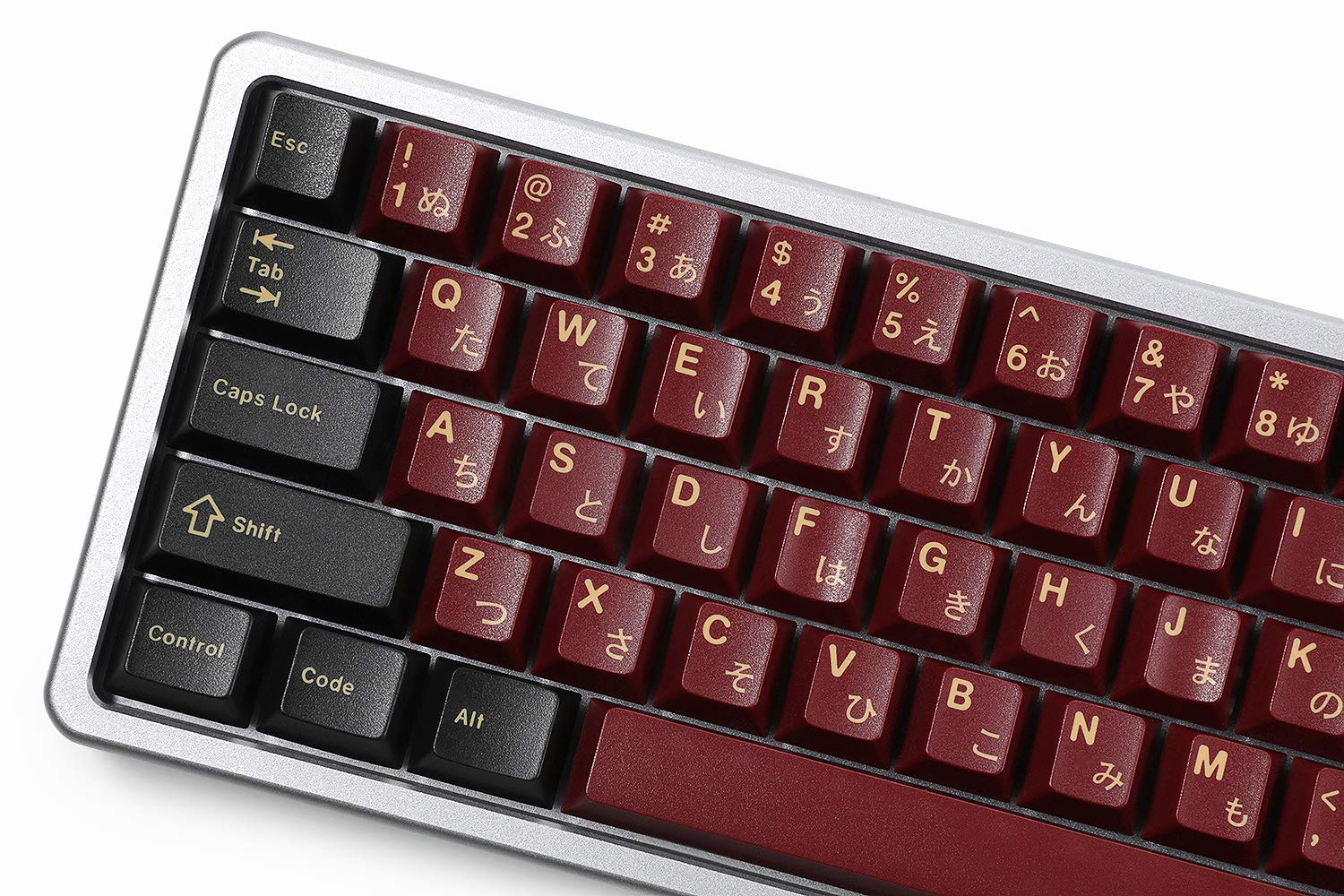 DROP + Redsuns GMK Red Samurai Keycap Set for Ortho Keyboards - Compatible with Cherry MX Switches and Clones (Ortholinear 82-Key Kit)