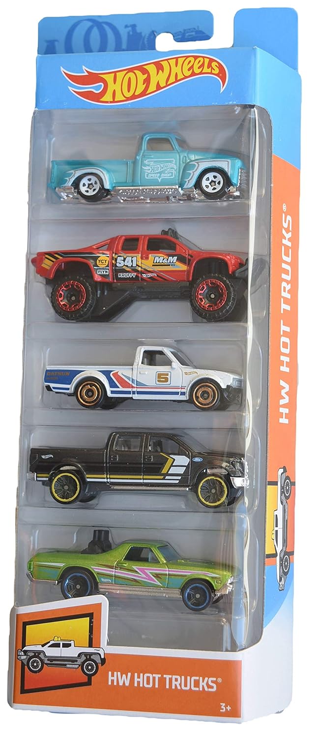 Hot Wheels 2019 HW Hot Trucks 1:64 Scaled 5-Pack
