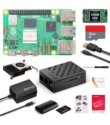 Amazon.com: PI5-16GB Kit for Raspberry Pi 5 16GB, with Hailo-8 AI