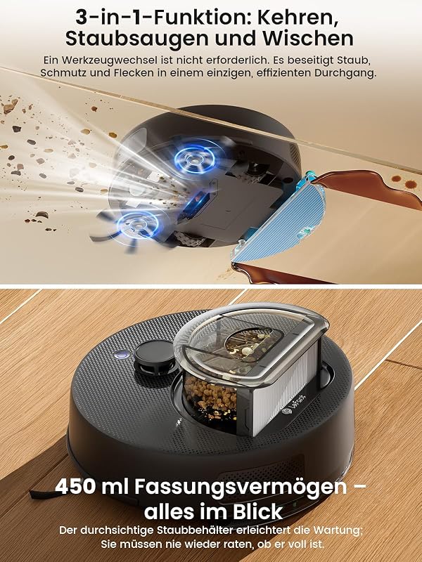 M330 Plus Saugroboter mit Wischfunktion, 5000 Pa — Foto 6 von 8