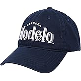 Modelo Cerveza Dad Hat, Cotton Baseball Cap with Embroidered Logo, Adjustable Baseball Hat, Blue, One Size