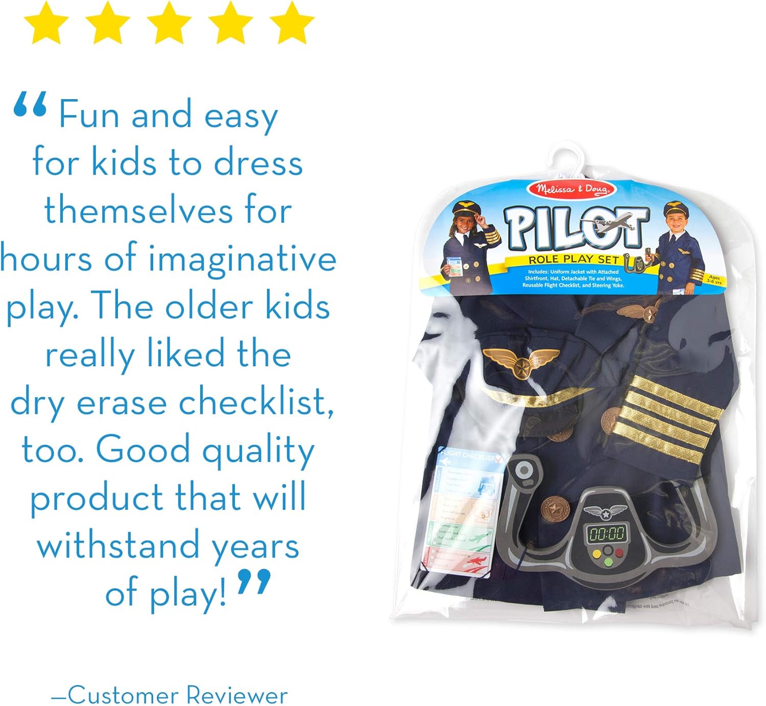 melissa and doug pilot costume