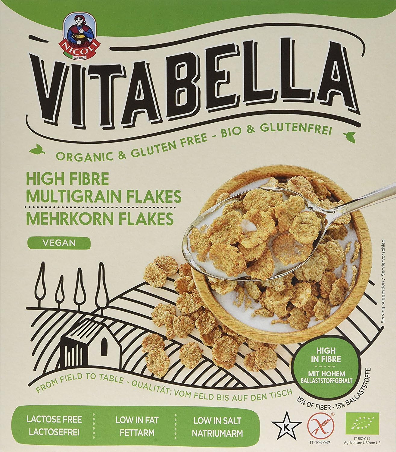 Vitabella Organic & Gluten Free Multigrain Flakes 300g