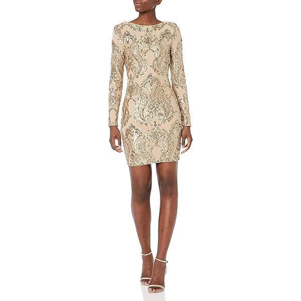Amazon.com: City Chic Women's Plus Size Dress-Braylin Sequin, Gold Geo, 12  : Clothing, Shoes & Jewelry