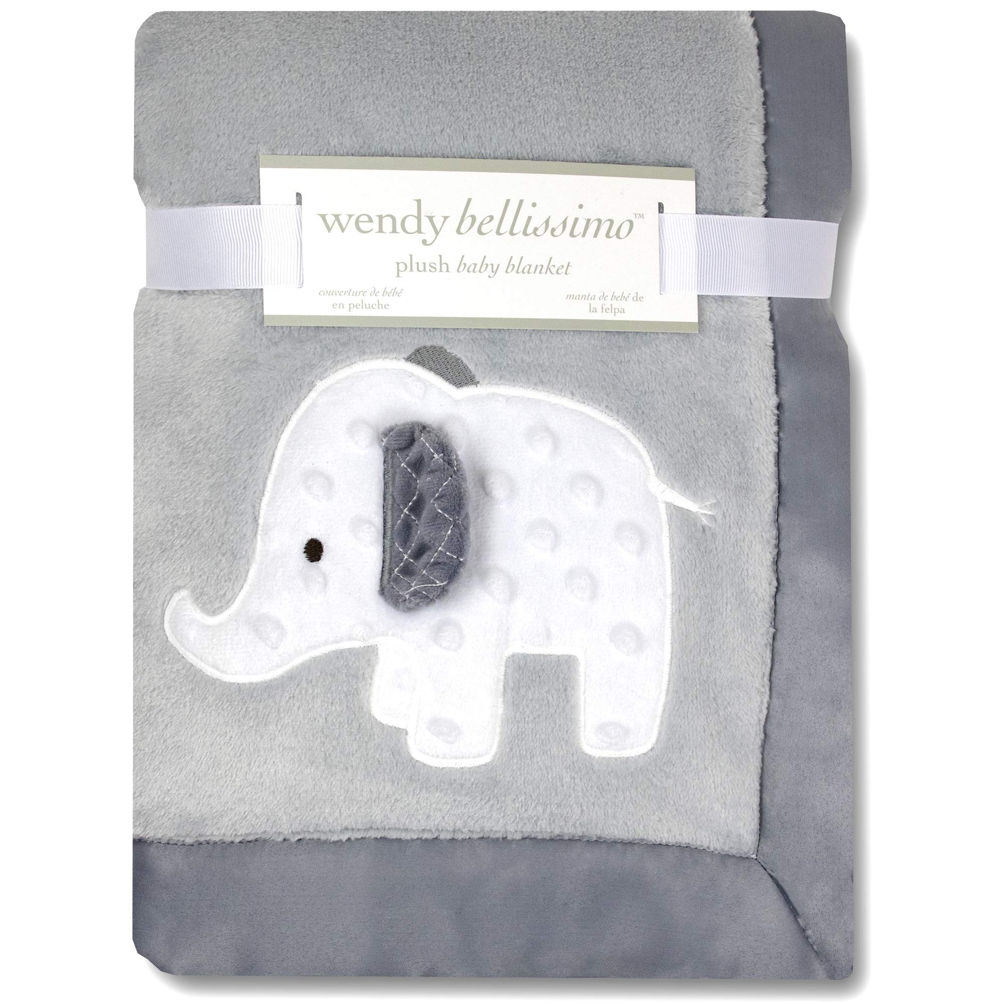Wendy Bellissimosuper Soft Plush Baby Blanket Elephant Baby