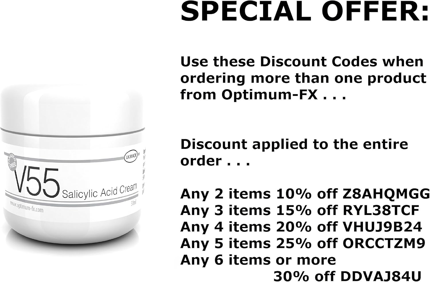 v55 salicylic acid cream