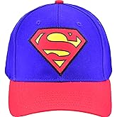 DC Comics Superman Baseball Cap, Adult Adjustable Cotton Snapback Hat with Curved Brim for Men and Women, Multi, One Size