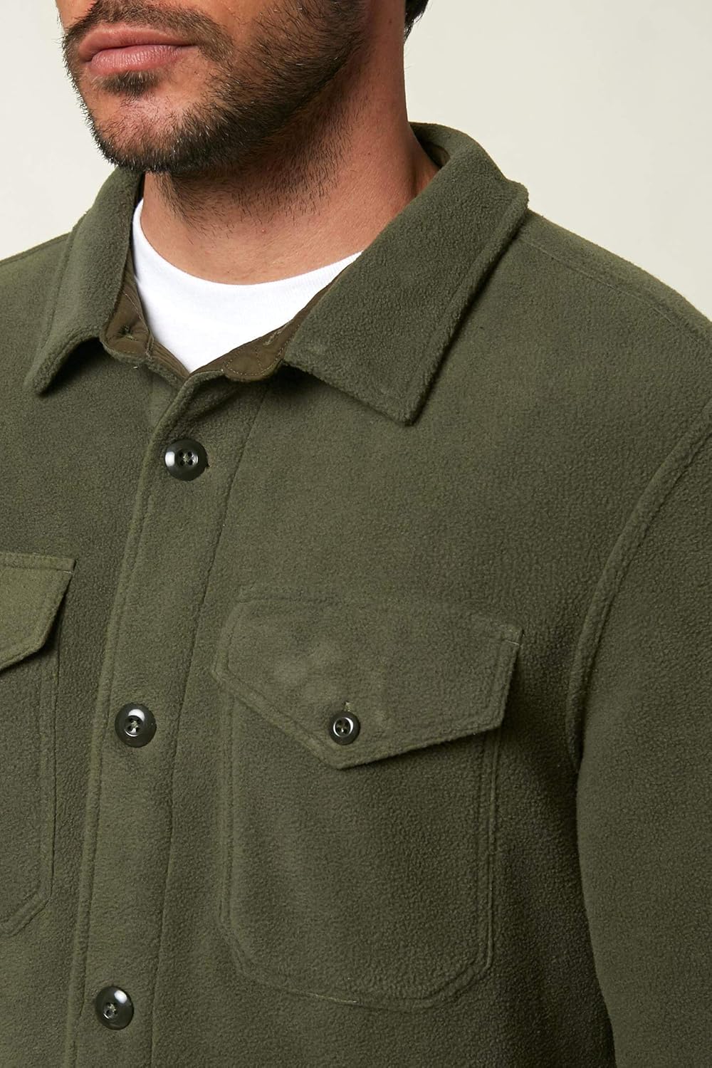 O'NEILL Men's Fleece Shirt Jacket: Clothing