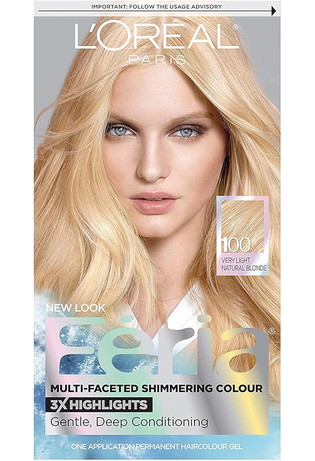 Amazon Com L Oreal Paris Feria Multi Faceted Shimmering Color Very Light Natural Blonde 100 1 Ea Beauty Personal Care