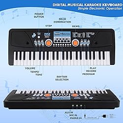 Pyle Electric Keyboard Piano 49 Keys - Portable