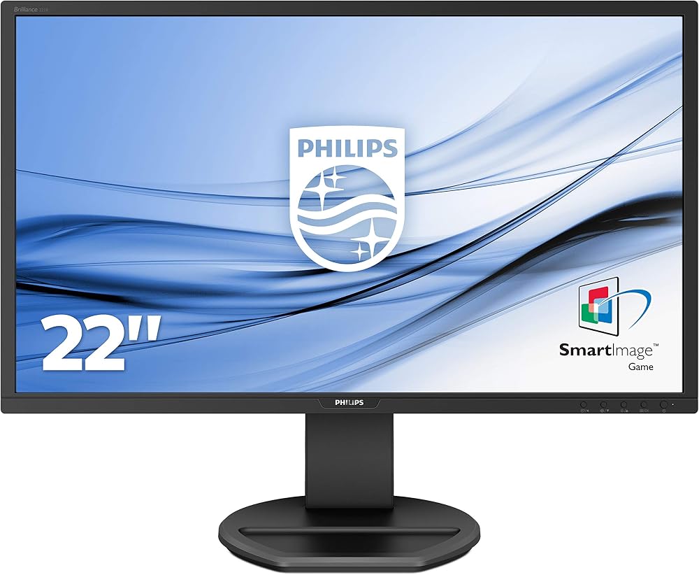 Philips 221B8LJEB 22 Inch FHD Monitor 60Hz 1ms TN Height Adjust Speakers USB Hub