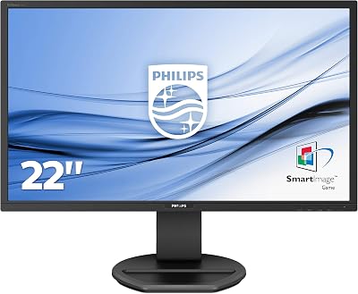 Philips 221B8LJEB 22 Inch FHD Monitor 60Hz 1ms TN Height Adjust Speakers USB Hub