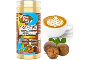 IMAKART Monk Fruit Sweetener - No Erythrytol Monk Fruit Extract Powder, Keto Friendly & Low Calorie Sugar Substitute for Daily Diet - Non Gmo, No Additive, No Aftertaste - 4oz