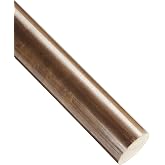642 Bronze Round Bar, Unpolished (Mill) Finish, HR50 Temper, ASTM B150/ASTM B150M, 0.4375" Diameter, 24" Length, OnlineMetals