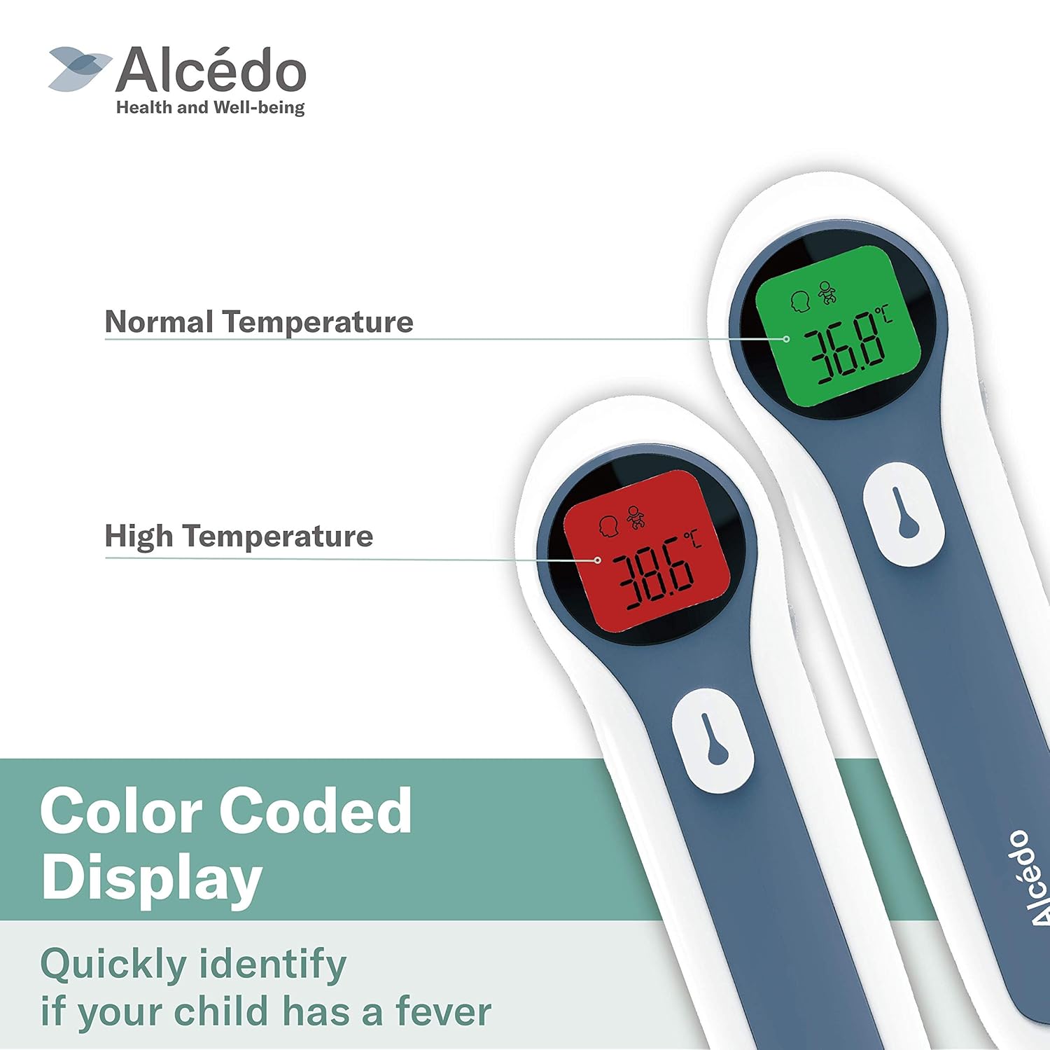 Alcedo Forehead and Ear Thermometer for Adults, Kids, and Baby | Digital Infrared Thermometer for Fever | Touchless, Instant Read, Medical Grade | Pouch and Batteries Included: Industrial & Scientific