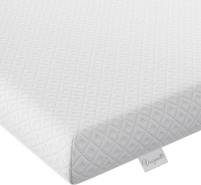 Vesgantti 4 Inch Memory Foam Mattress Topper King Gel Bamboo Charcoal Infused