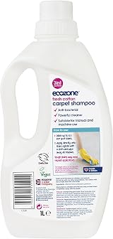 EcoZone Carpet Shampoo Solution 1 Litre Deep Clean Upholstery Plant Based view 2