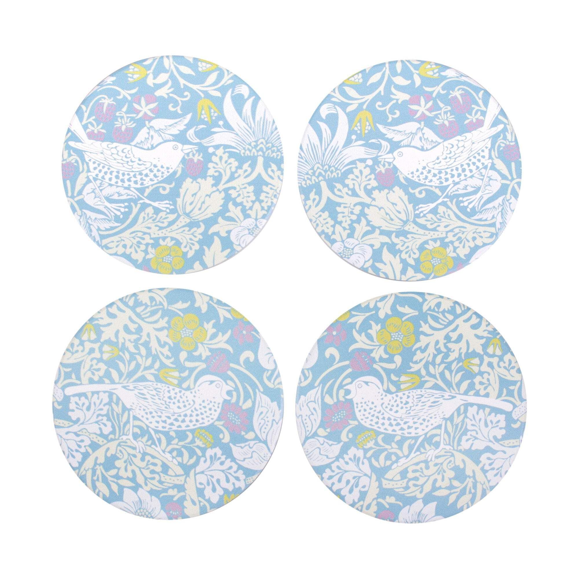 William Morris - Coasters - William Morris Set of 4 Coasters - Strawberry Thief
