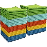 AIDEA Microfiber Cleaning Cloths All-Purpose Softer Highly Absorbent, Lint Free - Streak Free Wash Cloth for House, Kitchen,