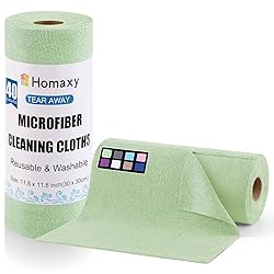 Homaxy Tear Away Dish Cloths Rolls, 40