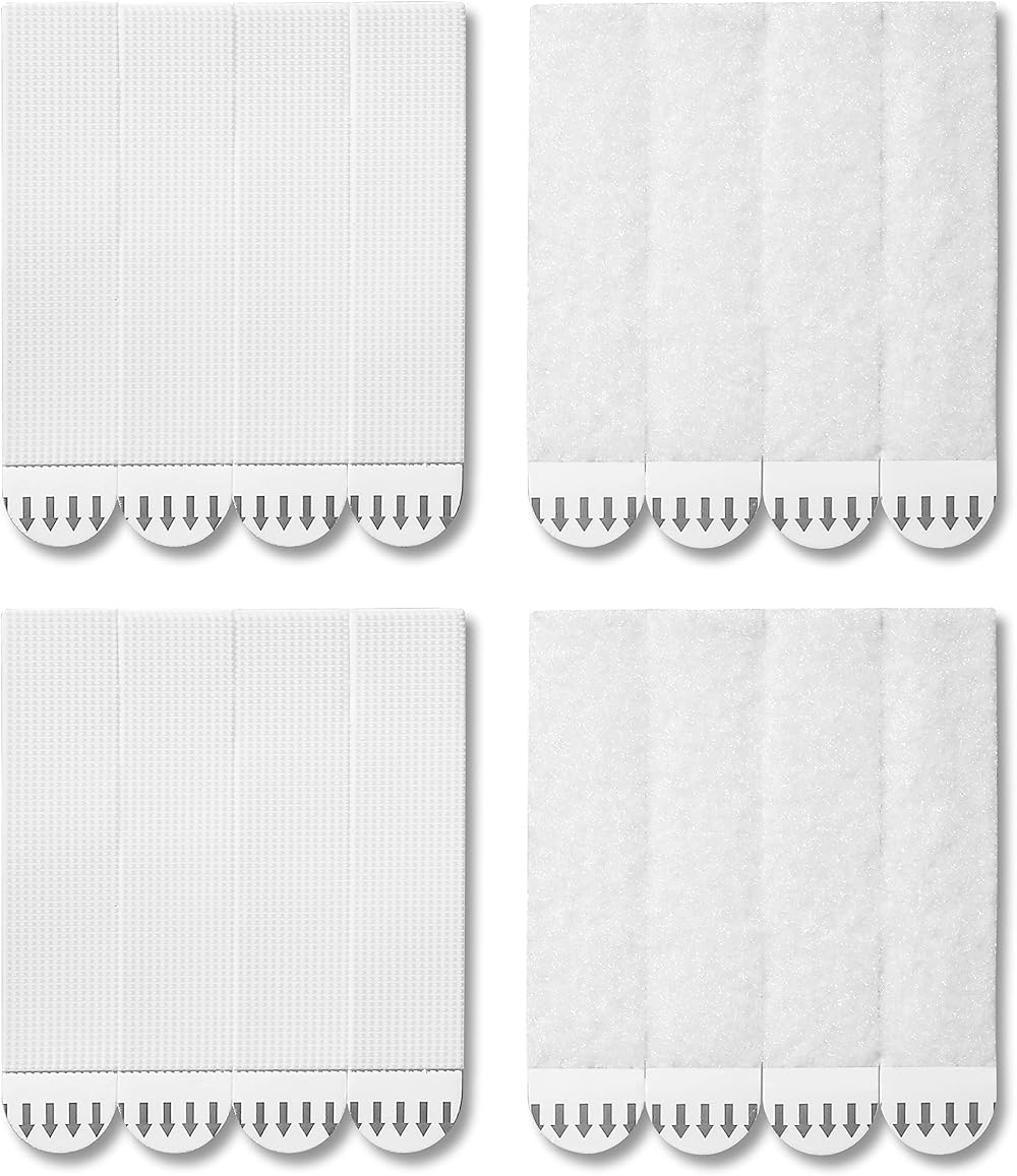JELLYSUB 12 Pairs Large Picture Hanging Strips Heavy Duty White