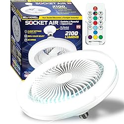 Bell+Howell Socket Air Wireless Ceiling Fan Light