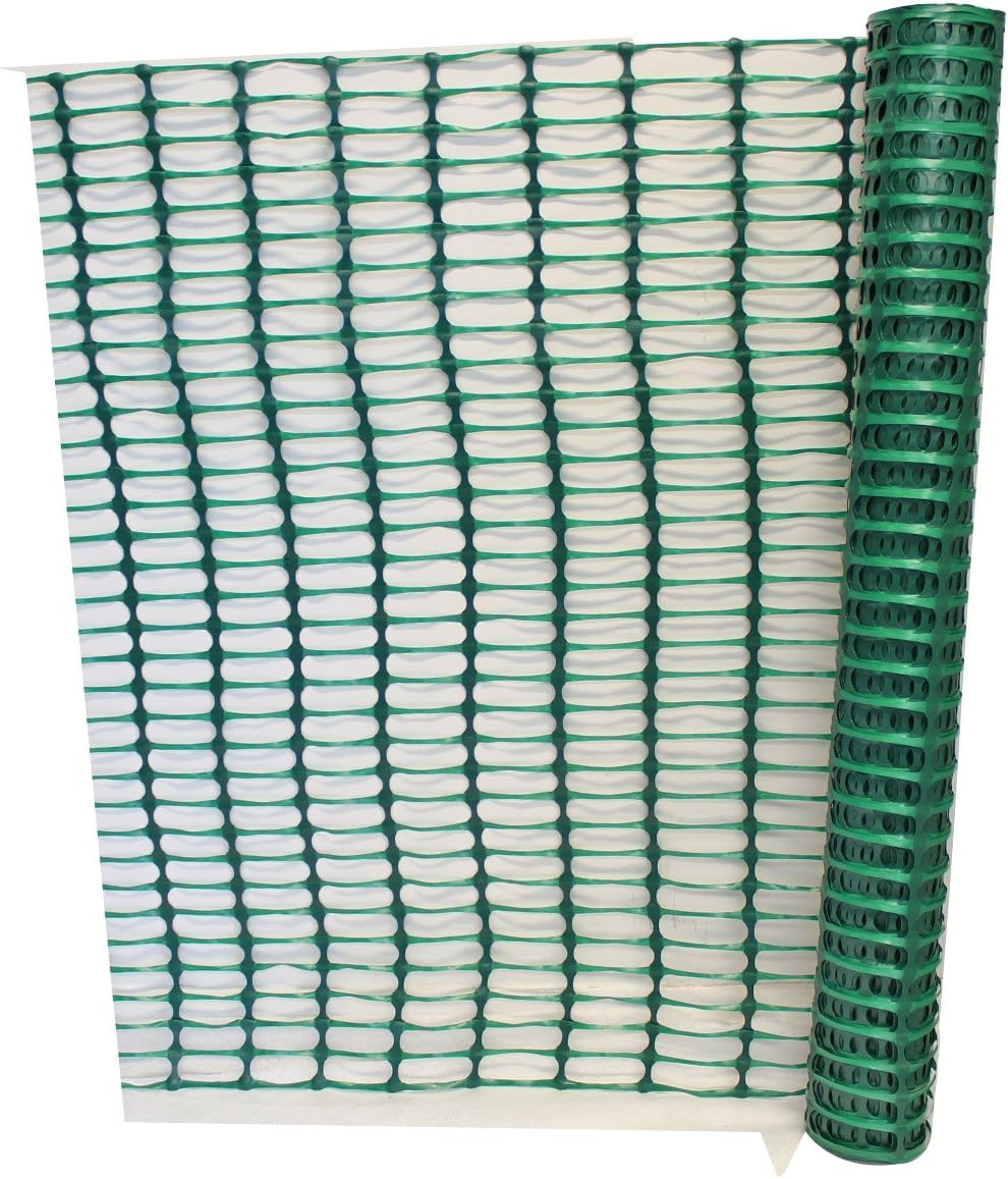 Plastic Barrier Fencing 1m x 15m Green Barrier Mesh Ideal Fencing for