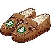 FOCO Mens NBA Team Logo Moccasin Slippers