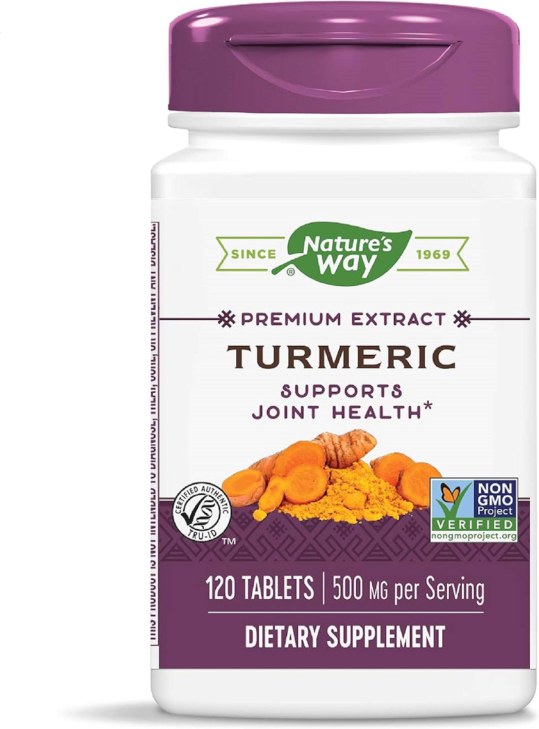 Nature's Way Premium Turmeric Extract, 500 mg per serving, 120 Capsules (Packaging May Vary): Health & Personal Care
