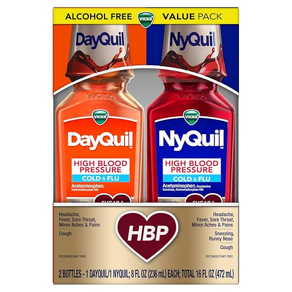 VICKS DAYQUIL & NYQUIL HIGH BLOOD PRESSURE COLD...