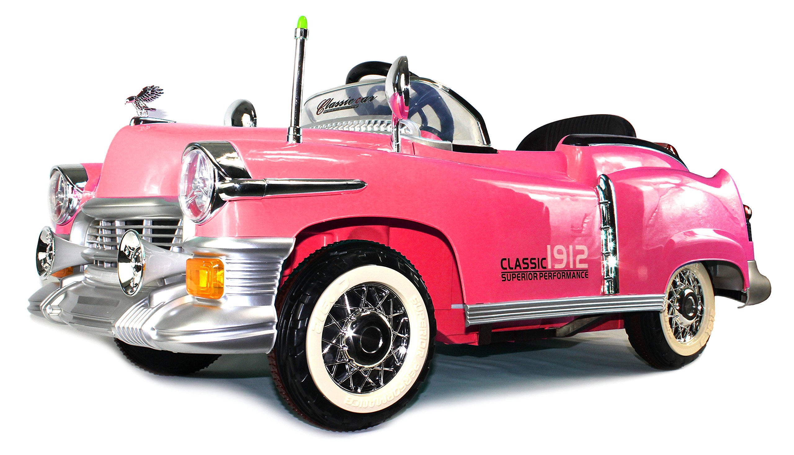 Classic 1912 Coupe Cruiser Children S Kid S Electric Powered Rechargeable Remote Control Ride On Car W Mp3 Player Control By Steering Wheel Or By Remote Control Pink Buy Online In Bulgaria At Bulgaria Desertcart Com