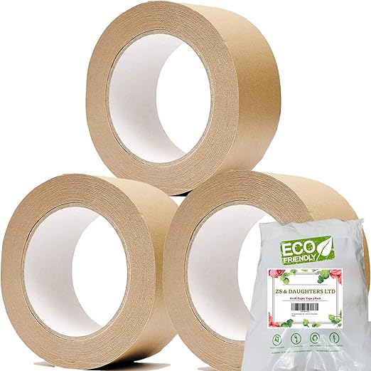 Strong Kraft Paper Packing Tape Eco Friendly Parcel Tape 48mm x 50m