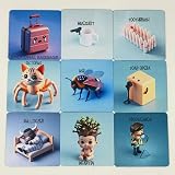 Personalised Fridge Magnet Square 6.5cm x 6.5cm with Photo or Logo view 4
