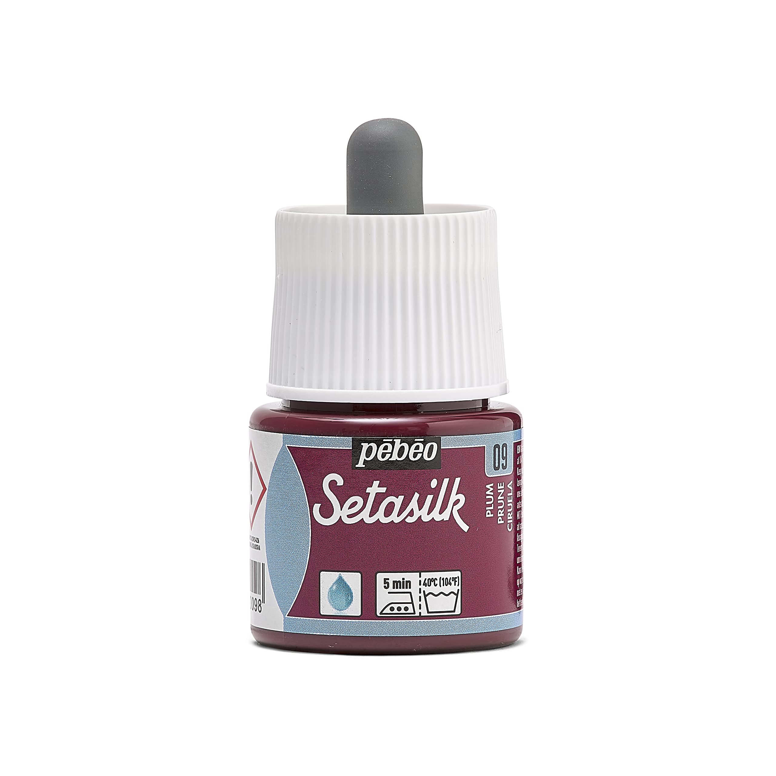 Pebeo 45 ml Setasilk Silk Painting Bottle, Plum — image 1