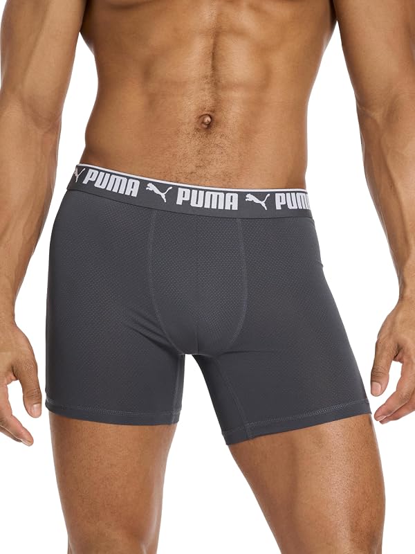Herren 360-degree Mesh 5 Pack Boxer Briefs Retroshorts, Schwarz/Castlerock/Club Navy, Small — Foto 2 von 7