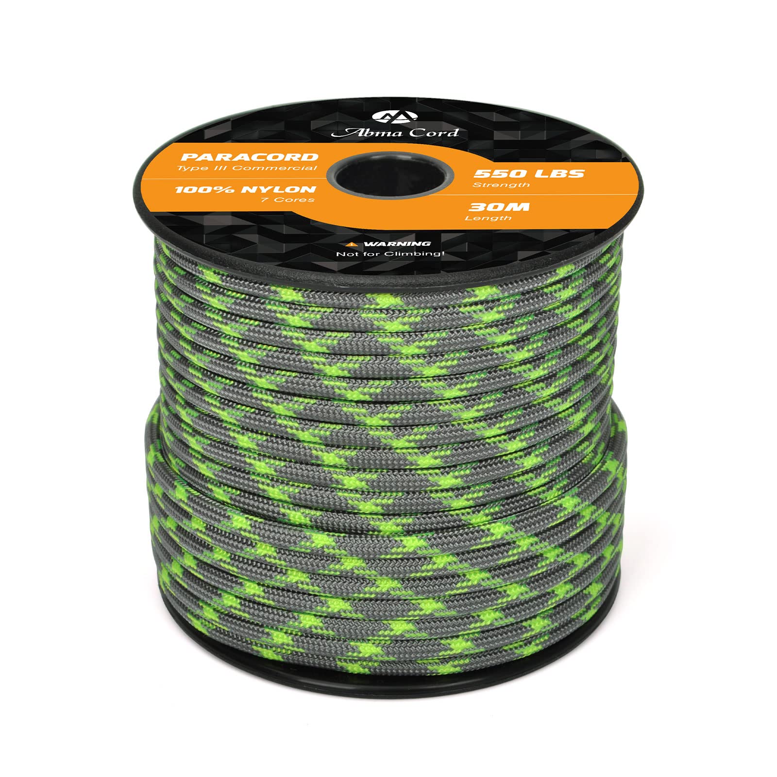 Abma Cord Paracord 550 4mm Nylon Rope Type III 7 Strands Parachute Cord - Max. 250kg (550lbs)