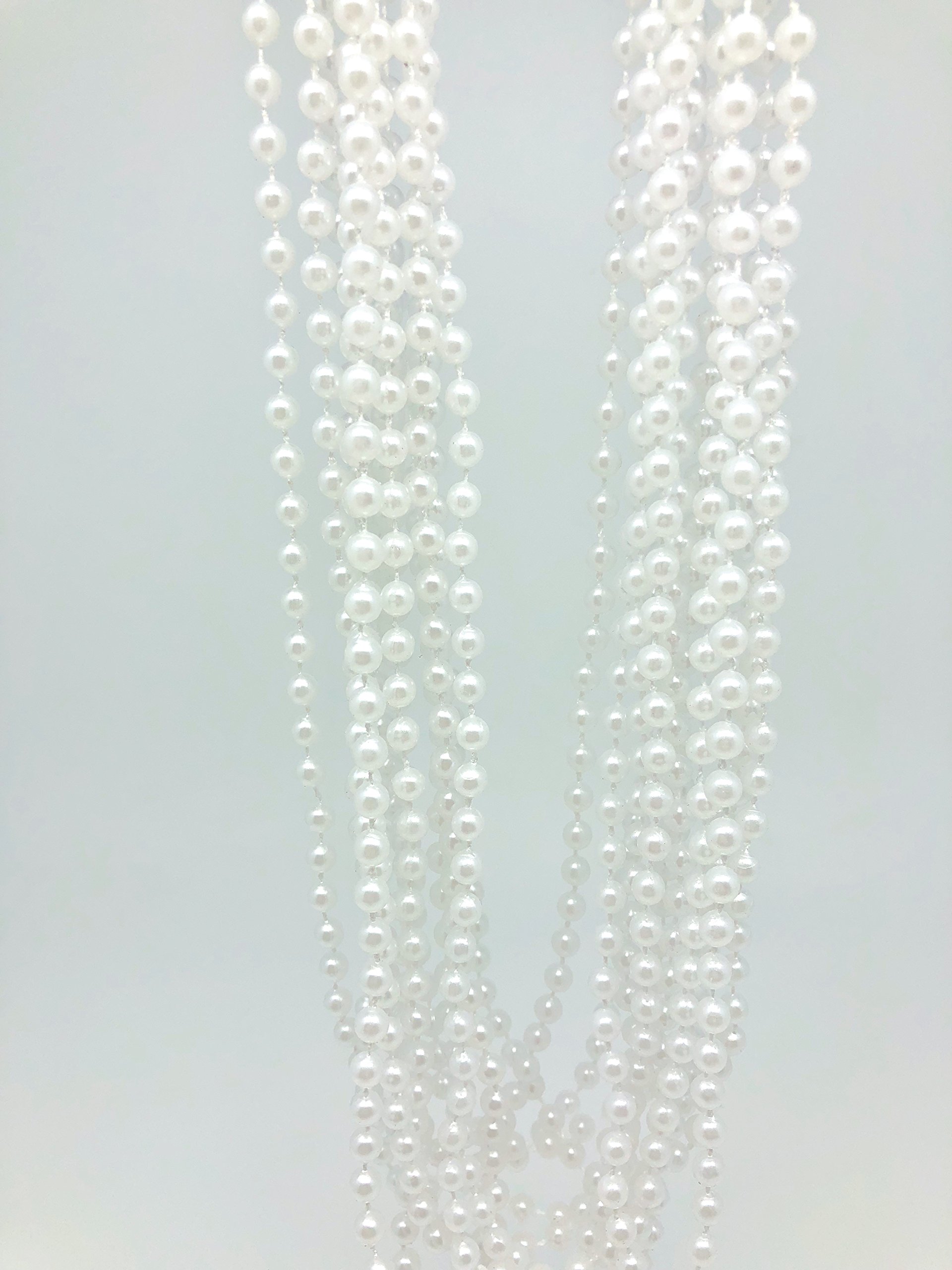 GIFTEXPRESS 72 Strands Pearl Bead Necklaces Flapper Beads Party