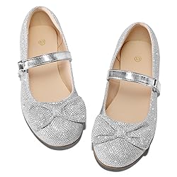 K KomForme Girl's Ballet Flats Non-Slip Soft Mary