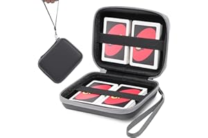 tombert Carrying case for PTCG Trading Cards, Hard-Shell Storage Box fits Magic MTG Cards and PTCG, Holds 300+ Cards(Gray)