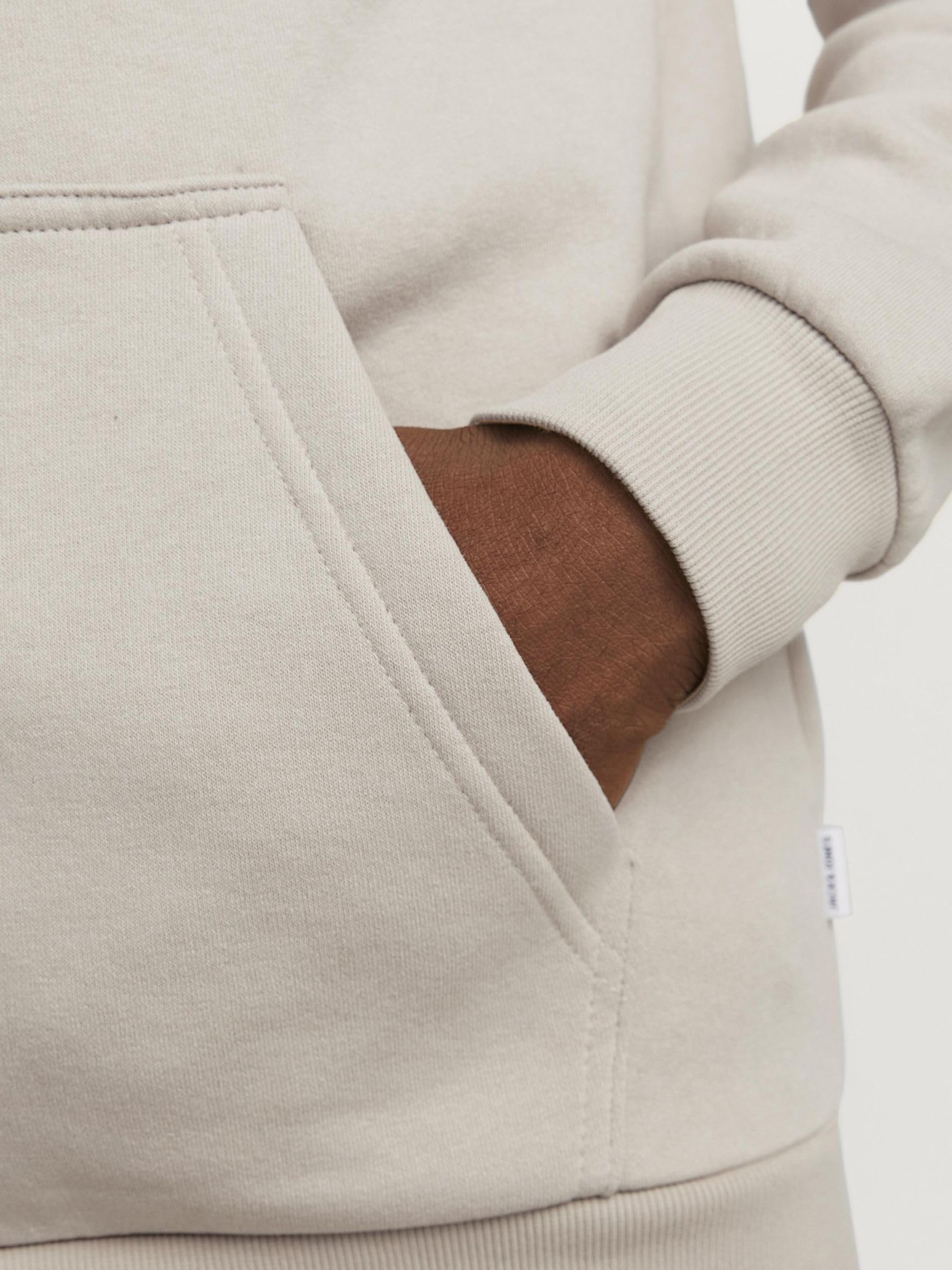 JACK & JONES Male Kapuzenpullover mit Reißverschluss Einfarbig Kapuzenpullover mit Reißverschluss 6